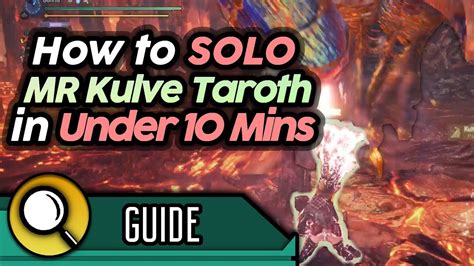 solo kulve taroth mr tips.